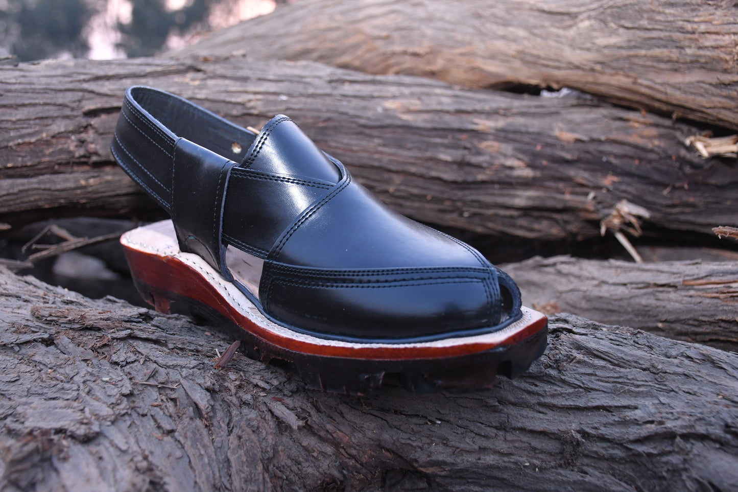 Handcrafted Black Norozi Chappals