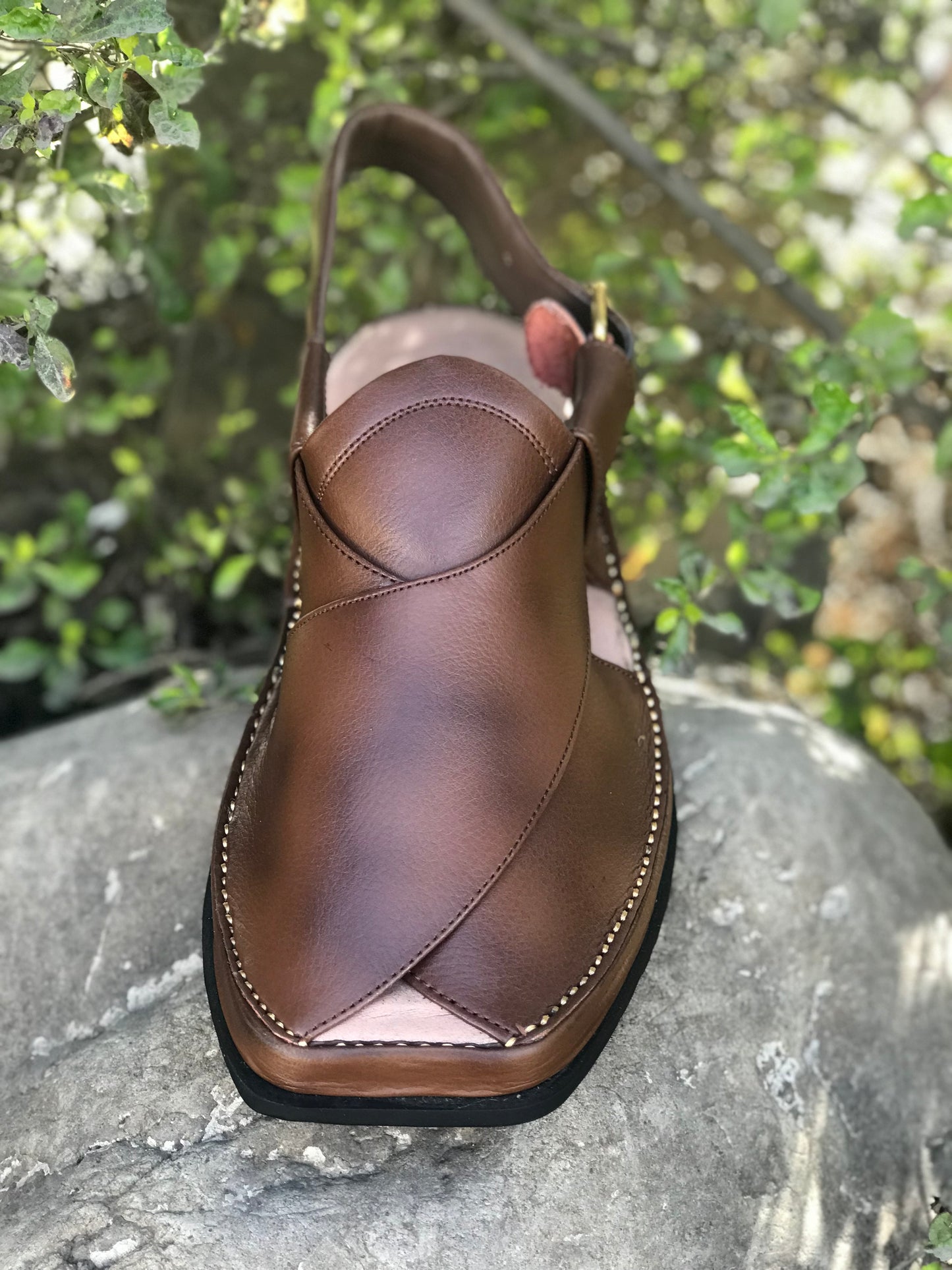 Shaded Lightweight Kaptaan Brown Chappals