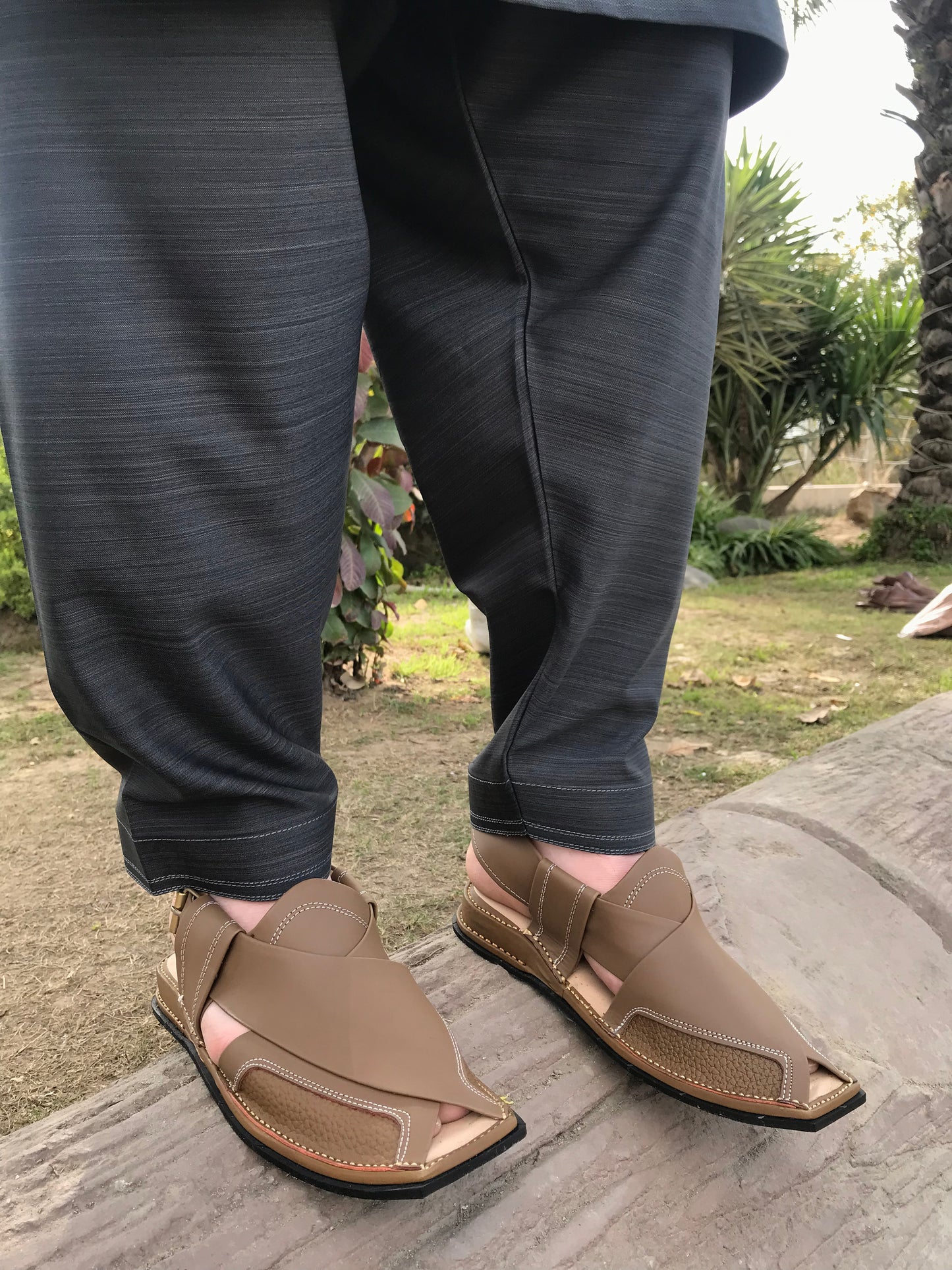 Zalmi Brown Peshawari Chappals