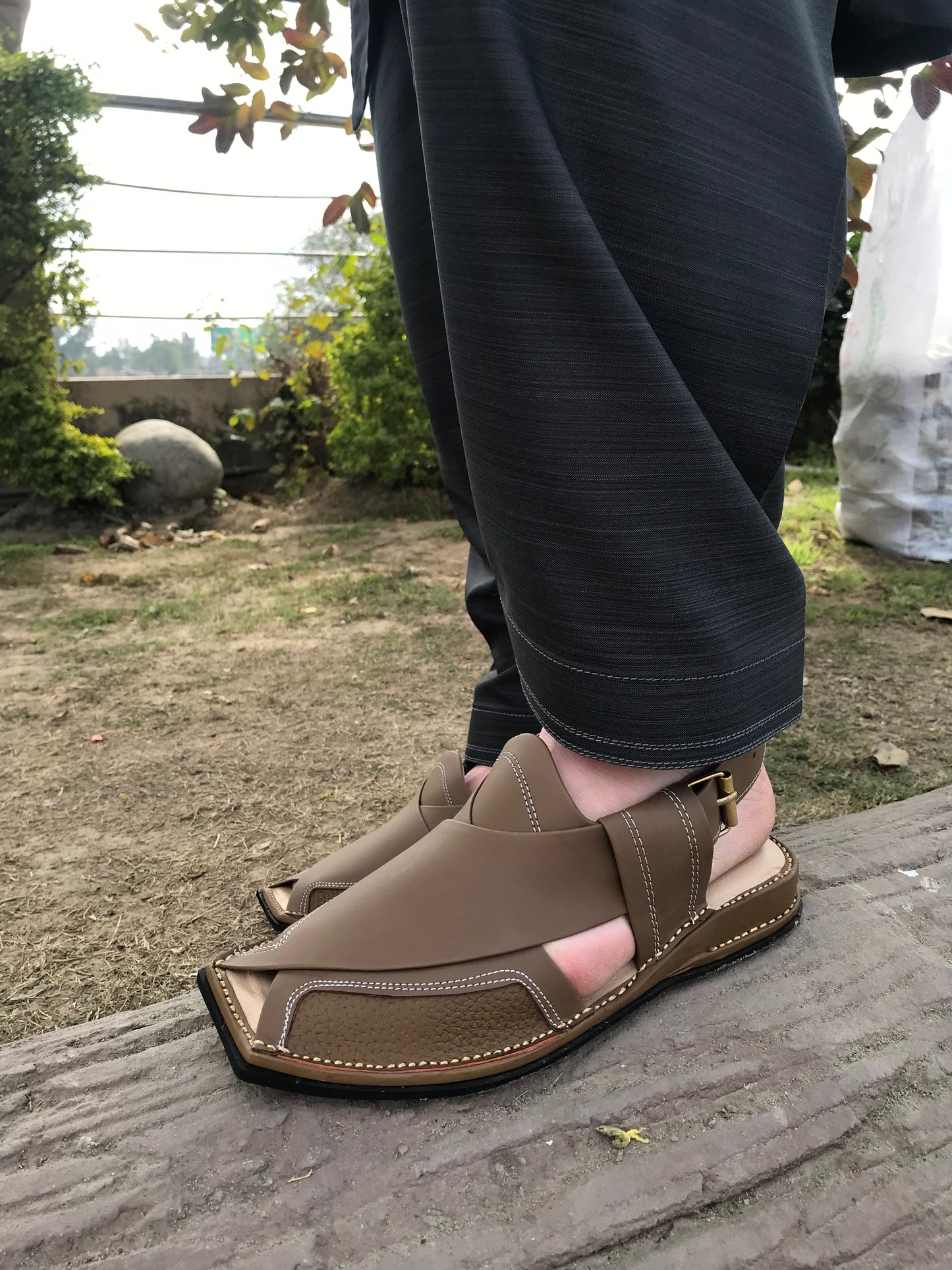 Zalmi Brown Peshawari Chappals